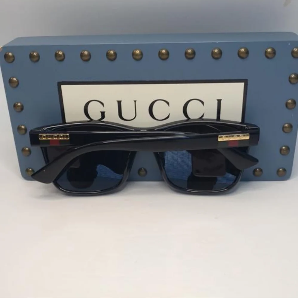 Authentic New Gucci Logo GG0746SA Sunglasses001 - Black - Grey